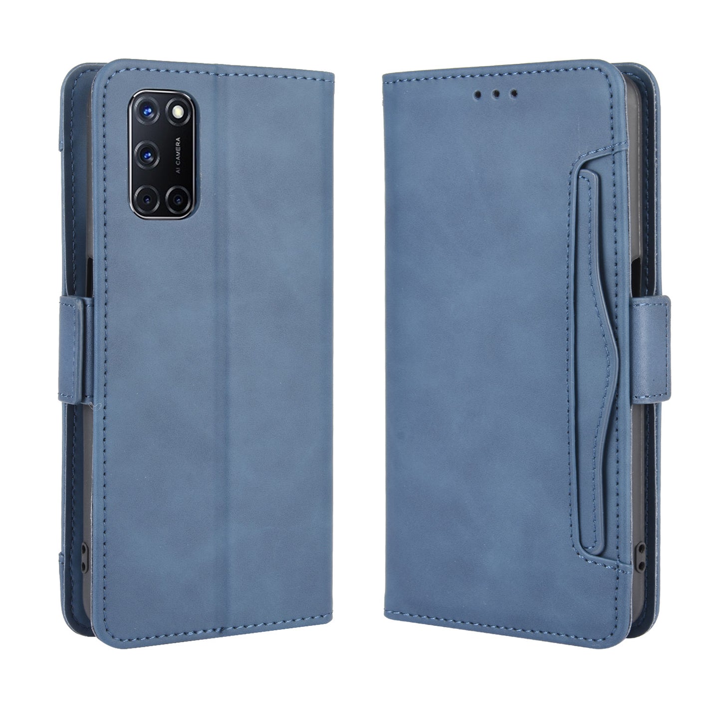Wallet Stand Flip Leather Protective Case for OPPO A52/A72/A92