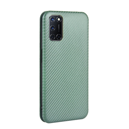 Carbon Fiber Skin Auto-absorbed Leather Cover for Oppo A92/A72/A52