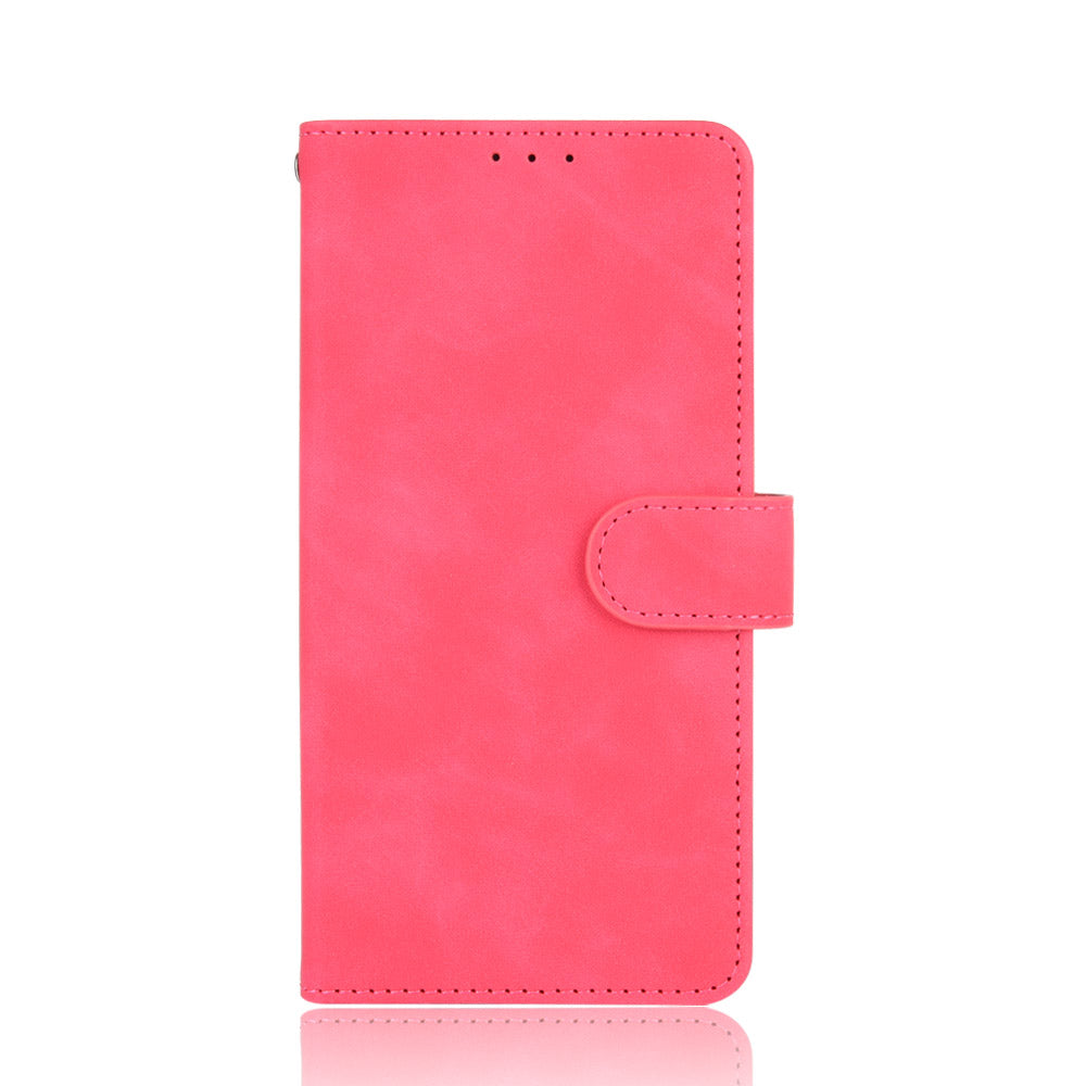 Skin-touch Wallet Stand Flip Leather Phone Cover for OPPO A52/A72/A92