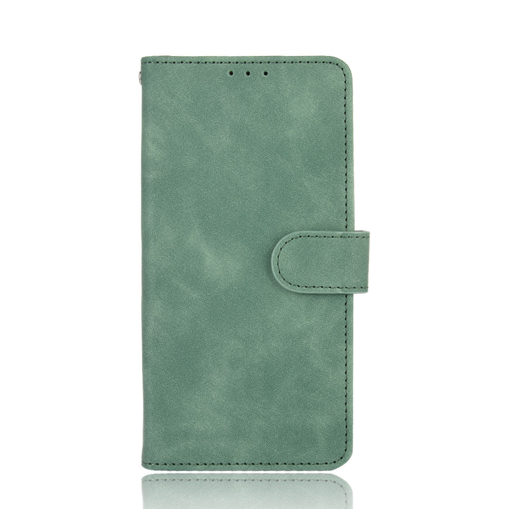 Skin-touch Wallet Stand Flip Leather Phone Cover for OPPO A52/A72/A92