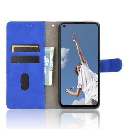 Skin-touch Wallet Stand Flip Leather Phone Cover for OPPO A52/A72/A92