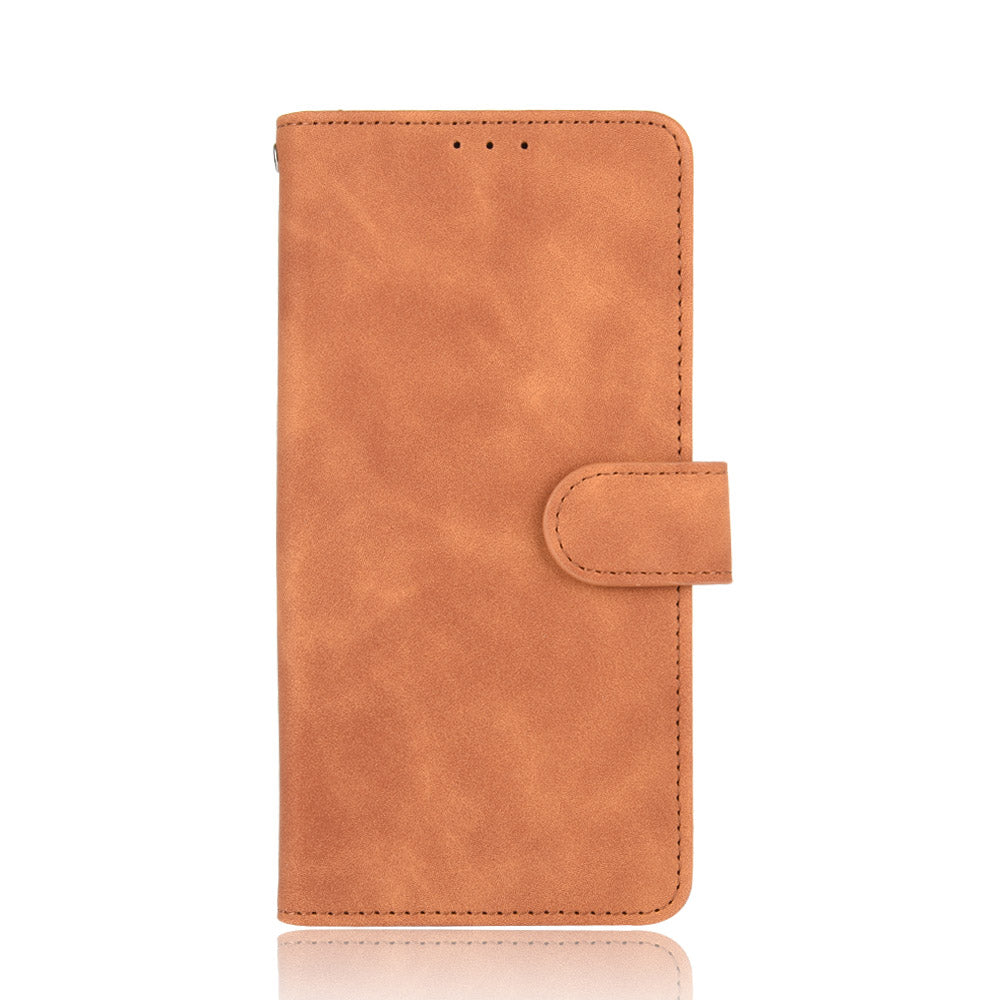 Skin-touch Wallet Stand Flip Leather Phone Cover for OPPO A52/A72/A92