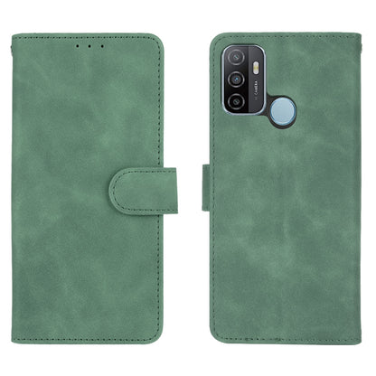Silky Touch Leather Wallet Case for OPPO A53 (2020)/A32 (2020)