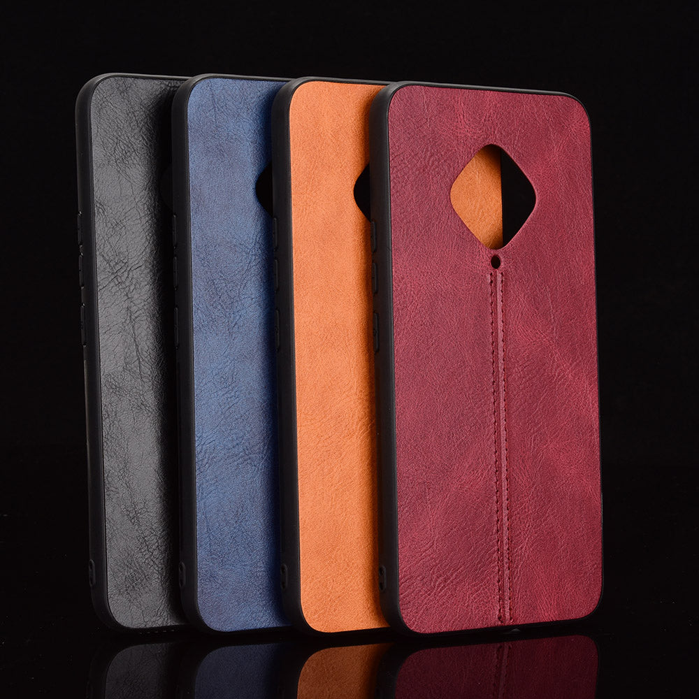 Hybrid Cover for vivo X50e 5G PU Leather Coated PC + TPU Protector Case