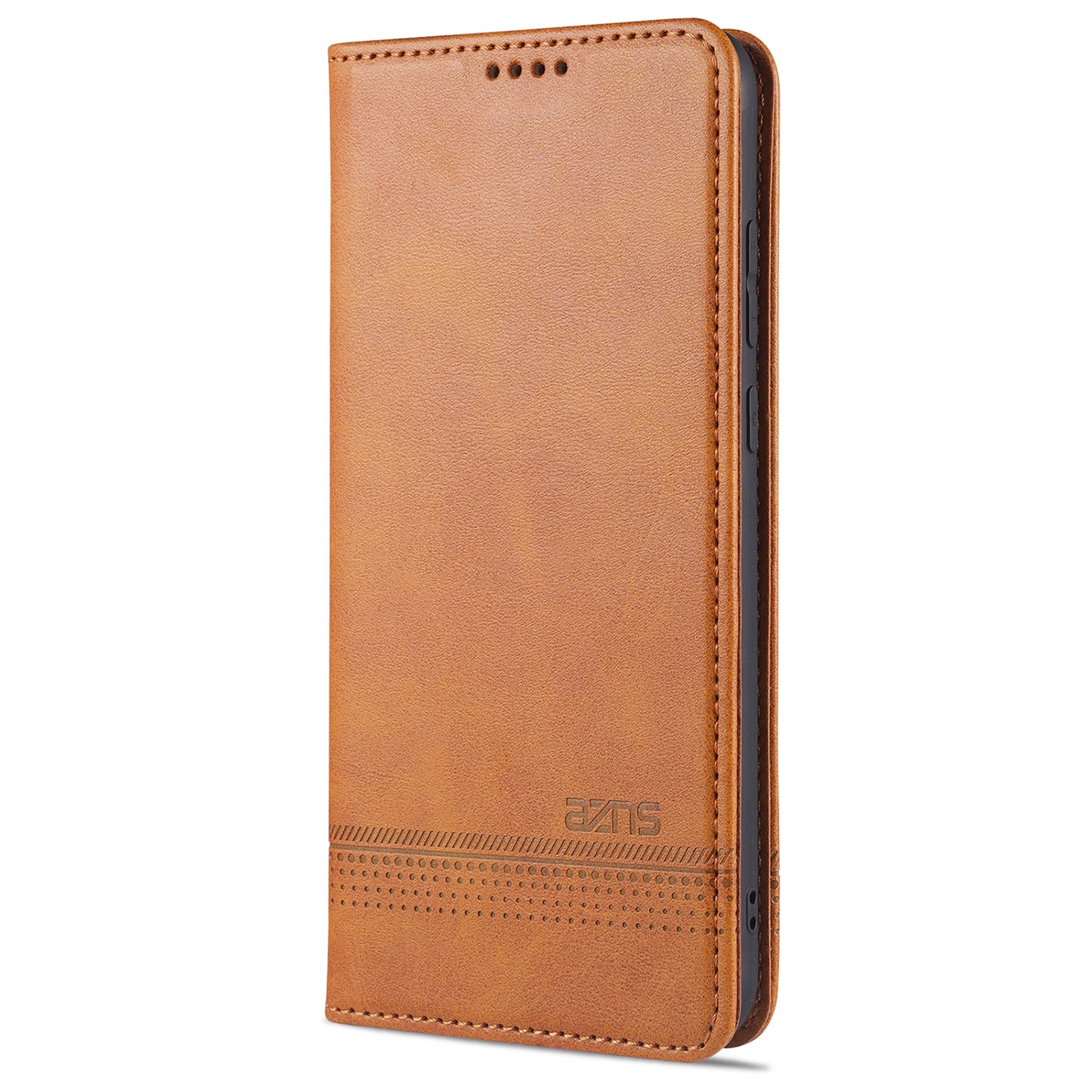 AZNS Magnetic Suction Wallet Stand Leather Mobile Shell Case for OPPO A15