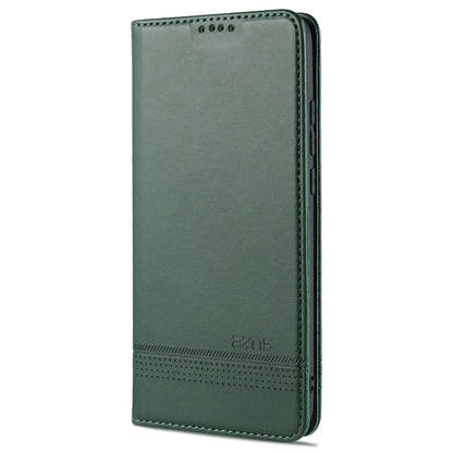 AZNS Magnetic Suction Wallet Stand Leather Mobile Shell Case for OPPO A15