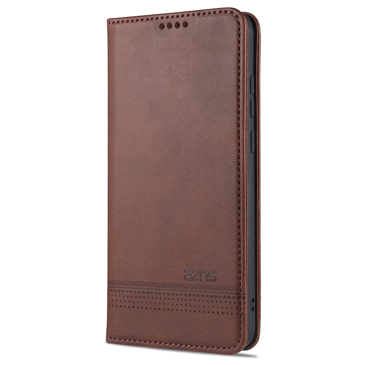 AZNS Magnetic Suction Wallet Stand Leather Mobile Shell Case for OPPO A15