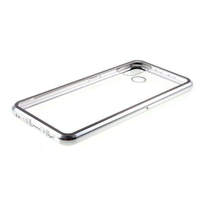 Double-sided Tempered Glass + Metal Frame Magnetic Lock Phone Case for Oppo A32 (2020)/A53(2020)