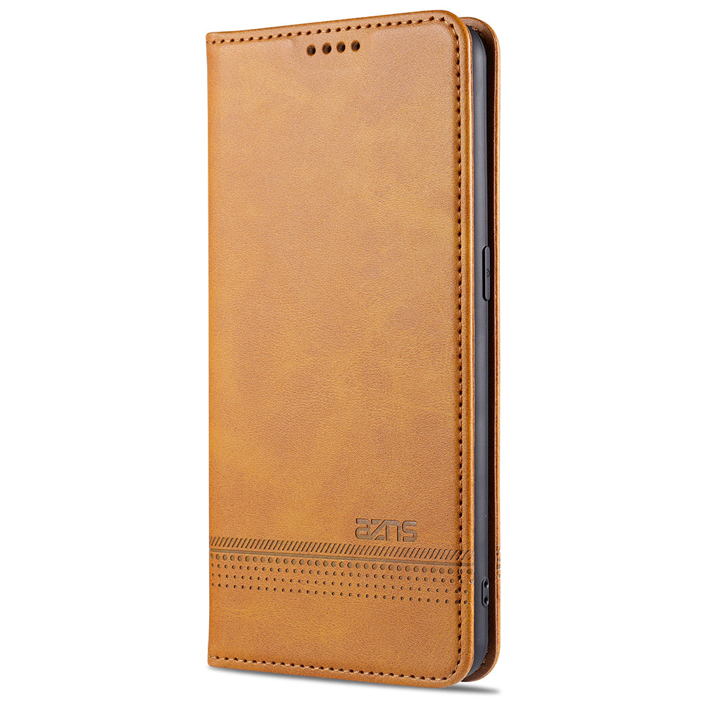 AZNS Auto-absorbed Magnetic Stand Wallet Leather Mobile Shell Case for Oppo Reno4 Pro 5G / Reno4 5G