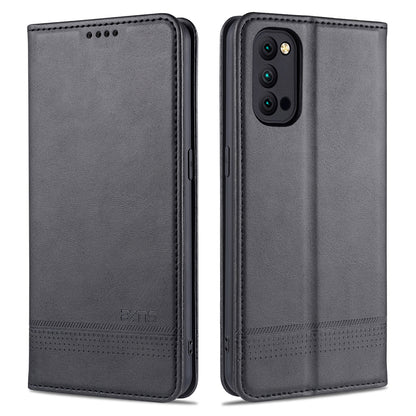 AZNS Auto-absorbed Magnetic Stand Wallet Leather Mobile Shell Case for Oppo Reno4 Pro 5G / Reno4 5G