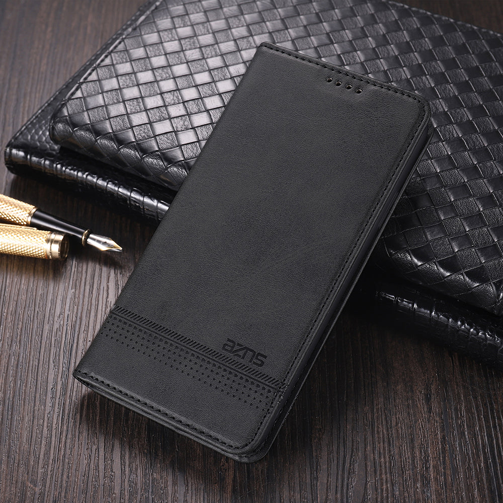 AZNS Auto-absorbed Magnetic Stand Wallet Leather Mobile Shell Case for Oppo Reno4 Pro 5G / Reno4 5G