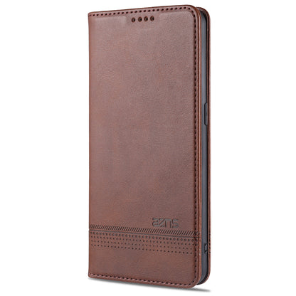 AZNS Auto-absorbed Magnetic Stand Wallet Leather Mobile Shell Case for Oppo Reno4 Pro 5G / Reno4 5G