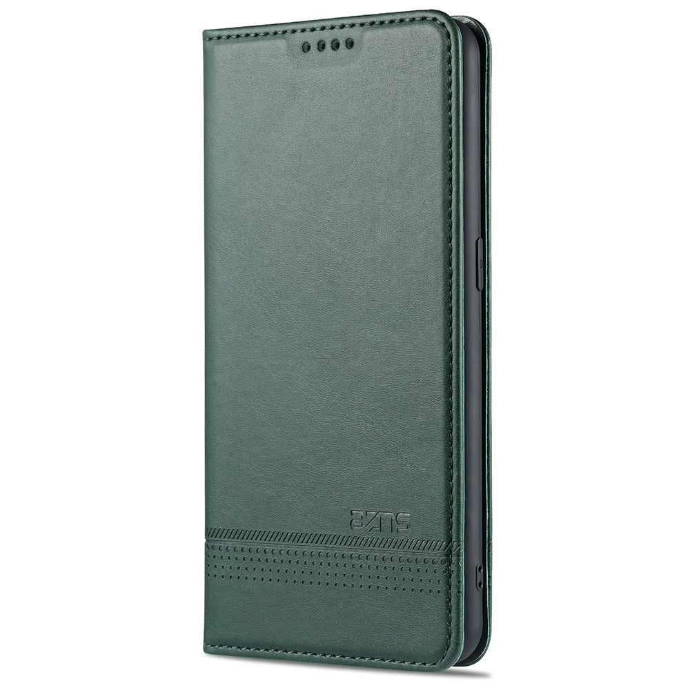 AZNS Auto-absorbed Magnetic Stand Wallet Leather Mobile Shell Case for Oppo Reno4 Pro 5G / Reno4 5G
