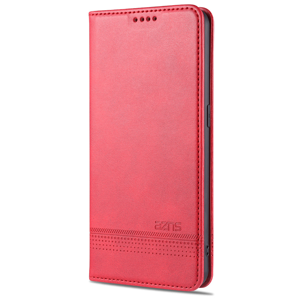 AZNS Auto-absorbed Magnetic Stand Wallet Leather Mobile Shell Case for Oppo Reno4 Pro 5G / Reno4 5G