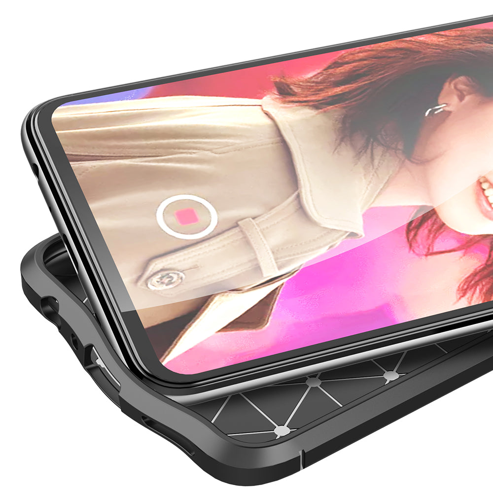 Four Corner Cushion Litchi Texture Soft TPU Protector for OPPO Reno 5 5G/Reno5 4G/Reno5 K/Find X3 Lite Mobile Phone Cover