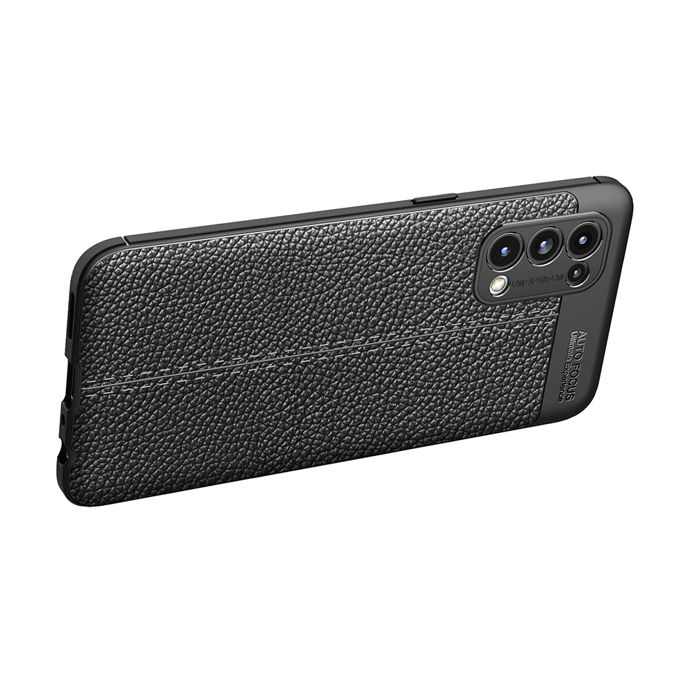 Four Corner Cushion Litchi Texture Soft TPU Protector for OPPO Reno 5 5G/Reno5 4G/Reno5 K/Find X3 Lite Mobile Phone Cover