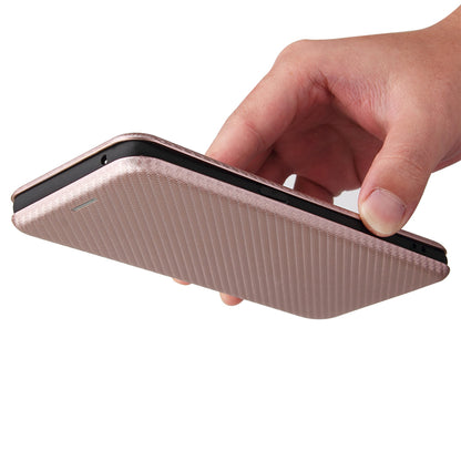 Full Coverage Auto-absorbed Carbon Fiber Leather Card Holder Cover Case for OPPO Reno 5 5G/Reno5 4G/Reno5 K/Find X3 Lite