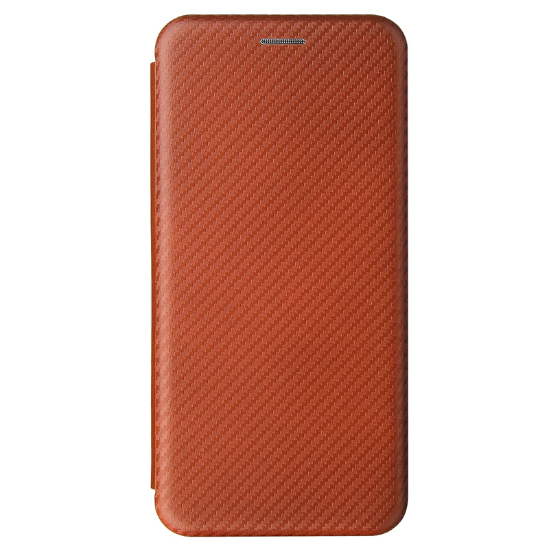 Full Coverage Auto-absorbed Carbon Fiber Leather Card Holder Cover Case for OPPO Reno 5 5G/Reno5 4G/Reno5 K/Find X3 Lite