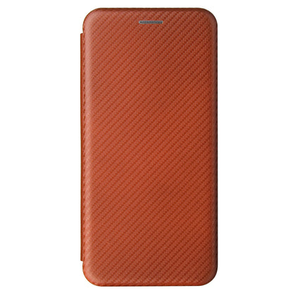 Full Coverage Auto-absorbed Carbon Fiber Leather Card Holder Cover Case for OPPO Reno 5 5G/Reno5 4G/Reno5 K/Find X3 Lite