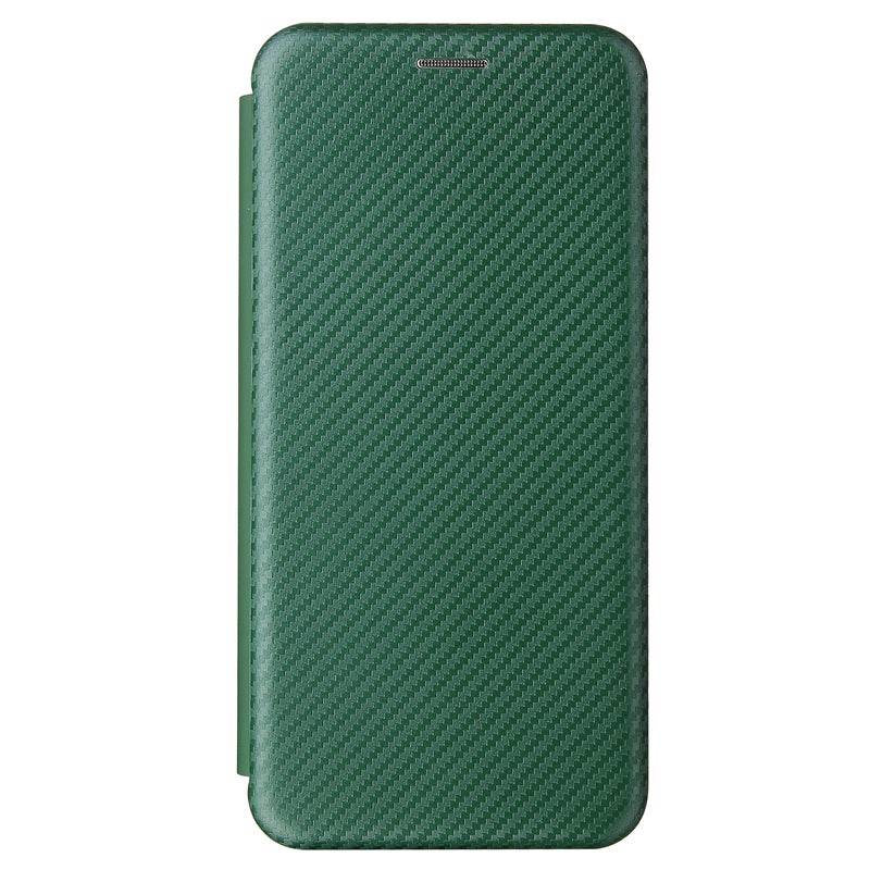 Full Coverage Auto-absorbed Carbon Fiber Leather Card Holder Cover Case for OPPO Reno 5 5G/Reno5 4G/Reno5 K/Find X3 Lite