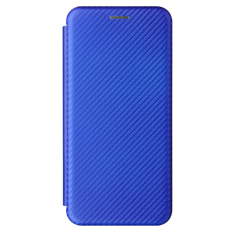 Full Coverage Auto-absorbed Carbon Fiber Leather Card Holder Cover Case for OPPO Reno 5 5G/Reno5 4G/Reno5 K/Find X3 Lite