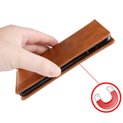 Retro Style Auto-absorbed Leather Wallet Stand Phone Shell Full Protection for Oppo Reno5 5G
