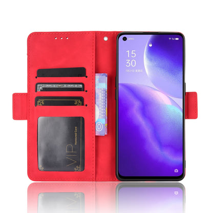 Leather Wallet Protective Shell for Oppo Reno5 5G Multiple Card Slots Case