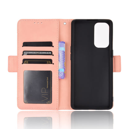 Leather Wallet Protective Shell for Oppo Reno5 5G Multiple Card Slots Case