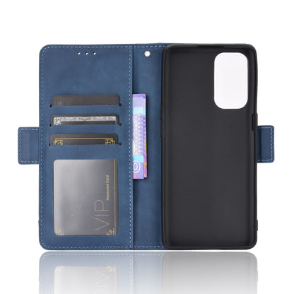 Leather Wallet Protective Shell for Oppo Reno5 5G Multiple Card Slots Case