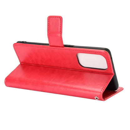 Leather Full Protection Wallet Stand Crazy Horse Shell for Oppo Reno5 5G