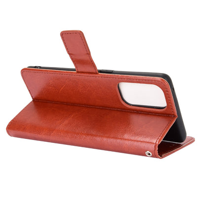 Leather Full Protection Wallet Stand Crazy Horse Shell for Oppo Reno5 5G