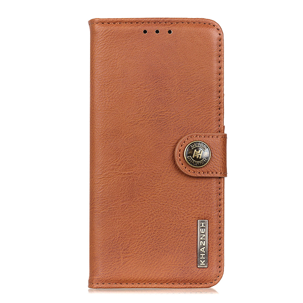 KHAZNEH Retro Style Leather Protector Case Cover for Oppo Reno5 Pro Plus 5G/Find X3 Neo Folio Flip Wallet Stand Case