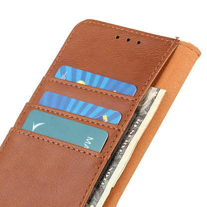 KHAZNEH Retro Style Leather Protector Case Cover for Oppo Reno5 Pro Plus 5G/Find X3 Neo Folio Flip Wallet Stand Case