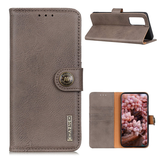 KHAZNEH Retro Style Folio Flip Leather Protector Wallet Stand Case Cover for Oppo Reno5 5G/Find X3 Lite