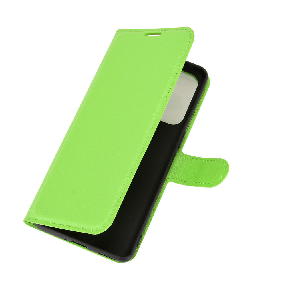 Litchi Texture Leather Phone Protective Cover with Wallet Stand Design for Oppo Reno5 5G/Reno5 4G/Reno5 K/Find X3 Lite