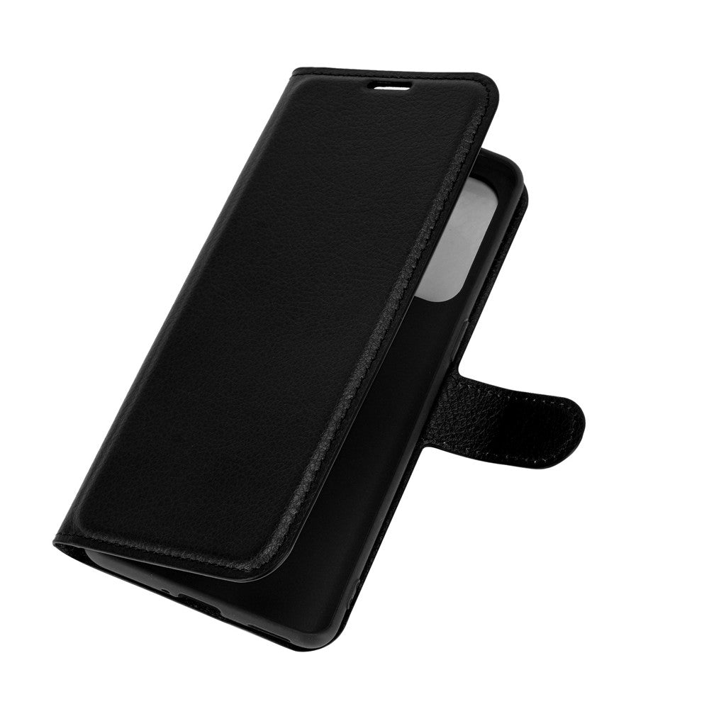Litchi Texture Leather Phone Protective Cover with Wallet Stand Design for Oppo Reno5 5G/Reno5 4G/Reno5 K/Find X3 Lite