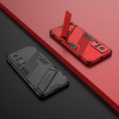 Shockproof PC + TPU Hybrid Phone Case Cover Protector with Kickstand for vivo X60 5G