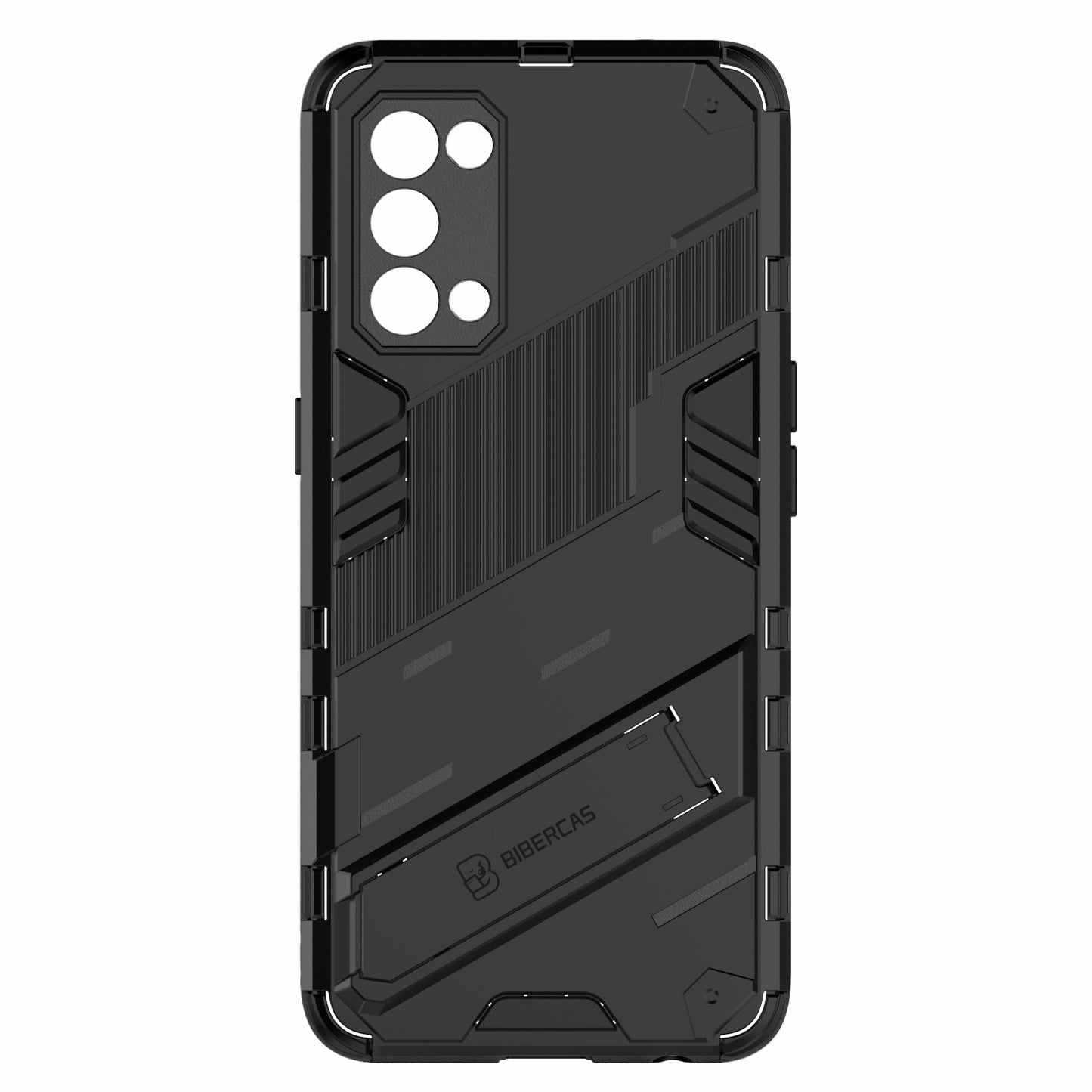 Shockproof PC + TPU Hybrid Phone Case Cover with Kickstand for Oppo Reno5 5G/Reno5 4G/Reno5 K/Find X3 Lite