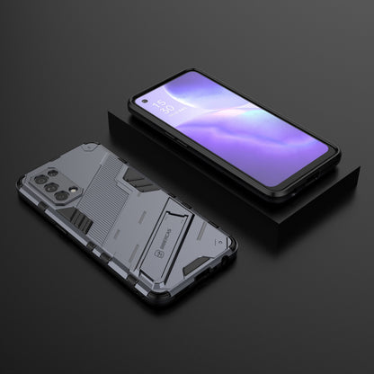Shockproof PC + TPU Hybrid Phone Case Cover with Kickstand for Oppo Reno5 5G/Reno5 4G/Reno5 K/Find X3 Lite