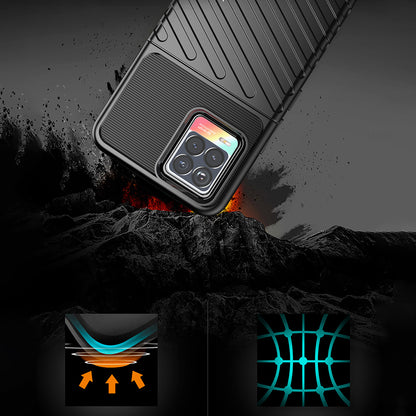 Thunder Series Twill Texture Stylish Flexible TPU Case Phone Shell for Realme 8/8 Pro
