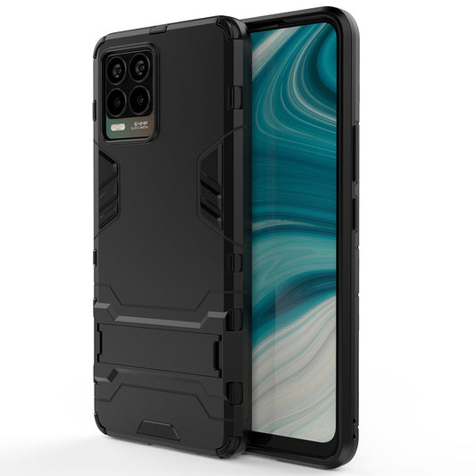 2-in-1 PC + TPU Hybrid Phone Case Cover Shell with Kickstand for Realme 8 4G