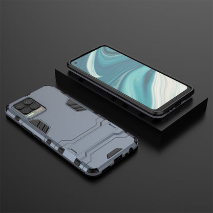 2-in-1 PC + TPU Hybrid Phone Case Cover Shell with Kickstand for Realme 8 4G
