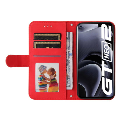 Retro Tree Pattern Metal Button Decor Stand Wallet PU Leather Phone Case Cover for Realme GT Neo2 5G/GT Neo 3T 5G