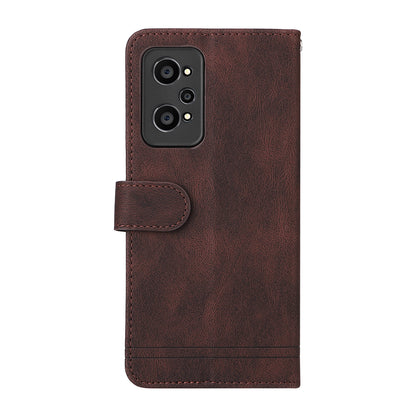 Retro Tree Pattern Metal Button Decor Stand Wallet PU Leather Phone Case Cover for Realme GT Neo2 5G/GT Neo 3T 5G