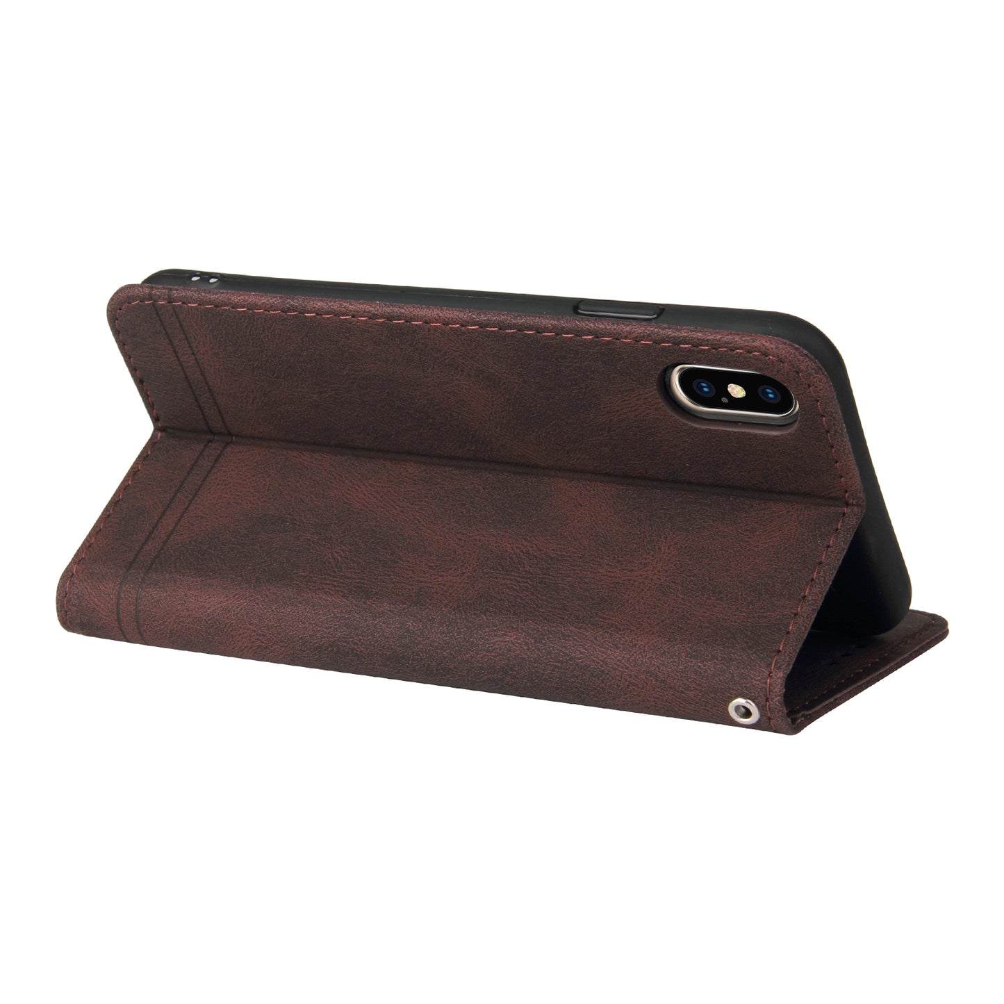 Retro Tree Pattern Metal Button Decor Stand Wallet PU Leather Phone Case Cover for Realme GT Neo2 5G/GT Neo 3T 5G
