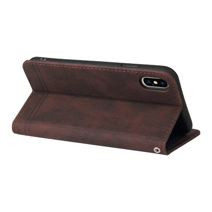 Retro Tree Pattern Metal Button Decor Stand Wallet PU Leather Phone Case Cover for Realme GT Neo2 5G/GT Neo 3T 5G
