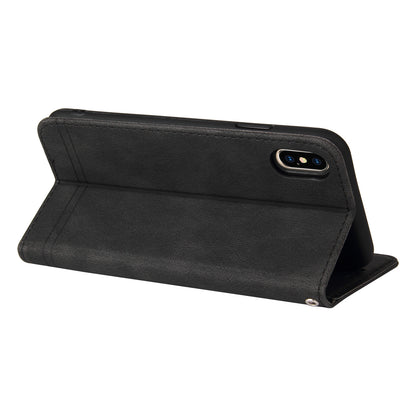 Retro Tree Pattern Metal Button Decor Stand Wallet PU Leather Phone Case Cover for Realme GT Neo2 5G/GT Neo 3T 5G