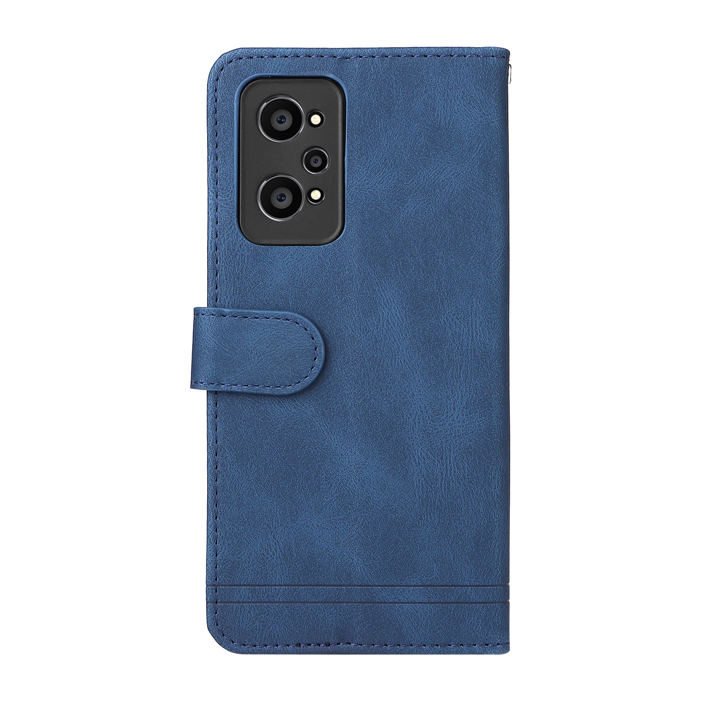 Retro Tree Pattern Metal Button Decor Stand Wallet PU Leather Phone Case Cover for Realme GT Neo2 5G/GT Neo 3T 5G