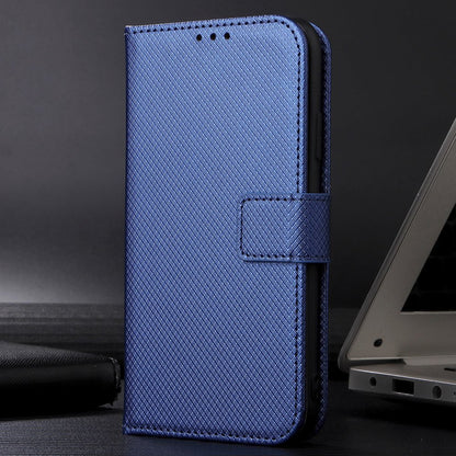 All-inclusive Protection Phone Case for vivo Y76 5G Anti-fall PU Leather Magnetic Wallet Stand Shell Folio Flip Cover with Diamond Texture