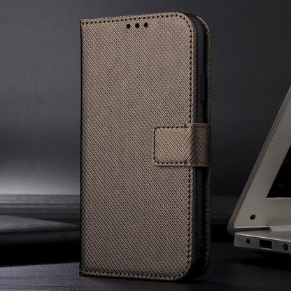 All-inclusive Protection Phone Case for vivo Y76 5G Anti-fall PU Leather Magnetic Wallet Stand Shell Folio Flip Cover with Diamond Texture